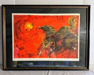 Authentic Lithograph Numbered & Signed By Artist VASANT