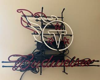 Budweiser Titans neon sign. 