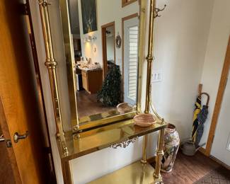 Brass entry table