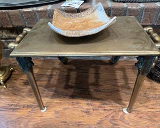 Small brass table