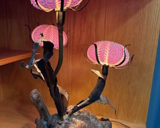 See urchin, mid-century lamp