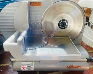 Weston Stainless Steel Meat Slicer 
  Meat 9