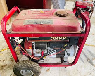 Generac  Electric Start 
    4000 Watts Pressure Washer
Power Surge Alternator 6599 Surge Watts