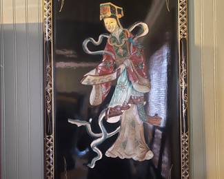 1 of 2 Vintage Asian Sandstone Geisha's