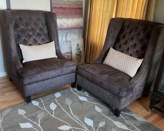 Beautiful Bernheart Hugo Style High Back Chairs