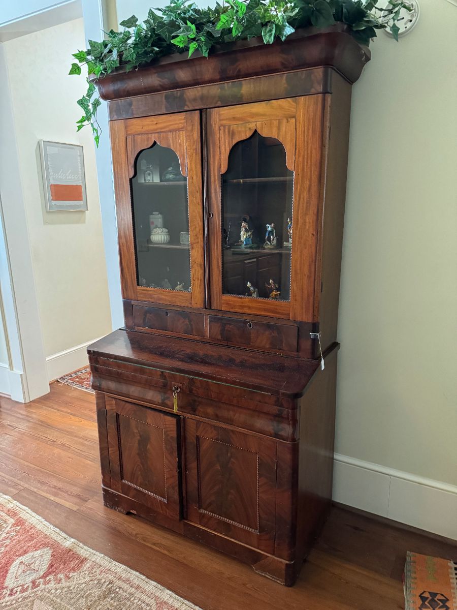 English Bookcase Secretary 