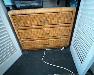 rattan dresser