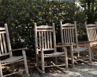 heavy cypress rocking chairs
