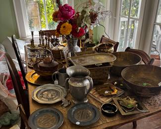 baskets, brass, copper