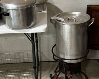 large pots, propane cooker with pot