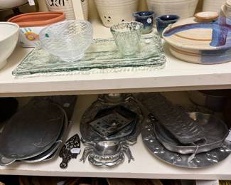 Pewter ware, pottery