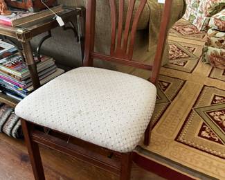 set of four folding occasional chairs--very handy !