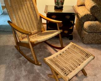 Mid Century Hans Wegner Rocking Chair