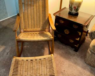 Mid Century Hans Wegner Rocking Chair 