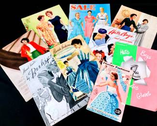 BIHY913 Womens Vintage Fashion Catalogs 1955 Florida fashions catalog, Florida fashions catalog, 1943 Spool Cotton Company catalog 1951 American thread company catalog,
