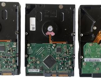 Three Computer Hard Drives