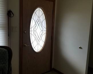 Pretty front door is Fiberglas