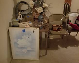 Folding table & chairs