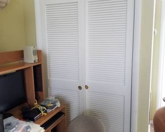 Louvered closet doors