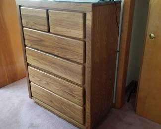 Mid-century tall dresser by Bassett Furniture