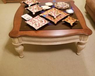 Elegant coffee table matches foyer table & end table