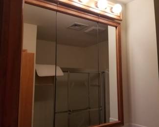 Mirrored medicine cabinet