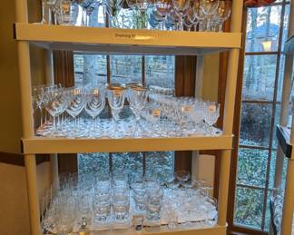 Plenty of stemware for all of your drinking needs, whether it be tap water or fine European table wines, there's something here to catch your eye.