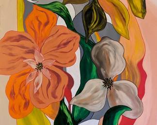 LOVE this original oil on canvas, by Dunwoody artist, Amy Dandy - it just makes me happy.                                        So there.