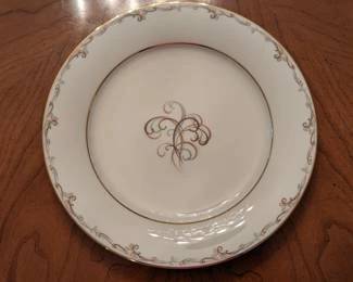 Design detail of the Noritake "Esteem" china pattern. 