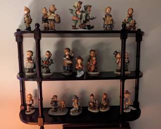 Nice collection of Hummel figurines, with various date marks.