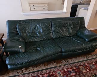 There are 2 sofas, this one is in fair condition condition