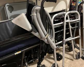 Assistive equipment- ramp, walkers, wheelchairs (small adult)
