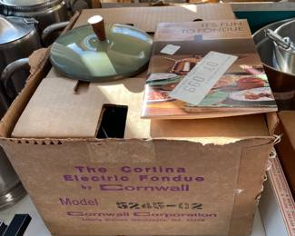 Vintage Cornwall fondue set (new!)