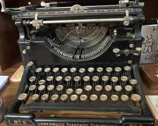 Vintage Underwood No. 5 manual typewriter.