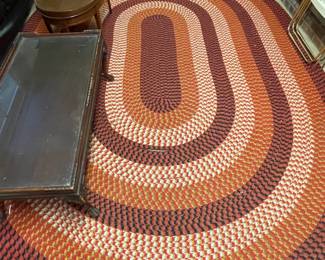 Vintage braided rugs.