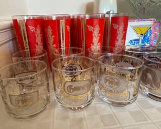 Red Culver "Siam" tumblers and TWA DOFs.