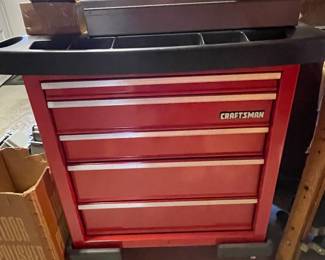 Like-new Craftsman wheeled tool cabinet.