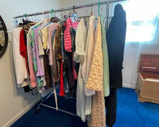 Vintage-to-now women's clothing (sizes small-large).