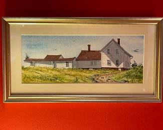 W. Ralph Murray Monhegan, Maine watercolor