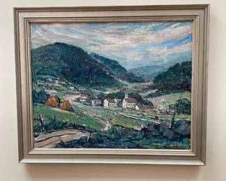 Oil on canvas painting by William Fisher