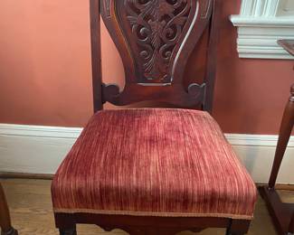 Mahogany Victorian Side Chair