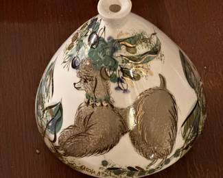 Mid Century Modern Sasha Brastoff Poodle Ashtray