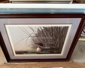 Les Didier Loon signed and numbered triple matted print.