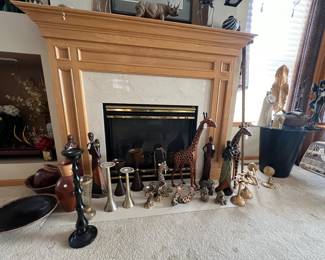 Candle sticks and African Items