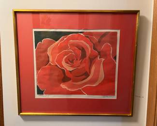 Block print from Minnesota artist R Snow