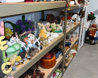 Huge quantity of Easter Christmas and Thanksgiving decorations