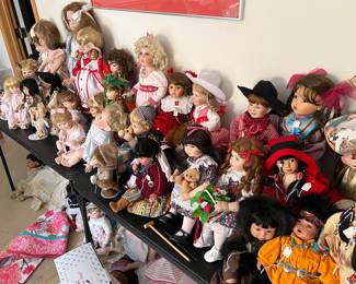 Huge collection of dolls