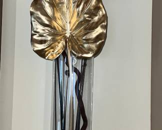 Pair of glass wall sconces 