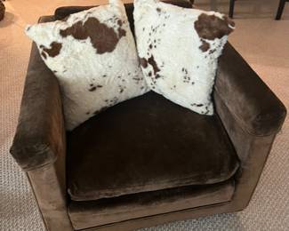 Baker Furniture Chair with Cowboy theme