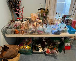 Quantity of craft and flower arrangement  supplies